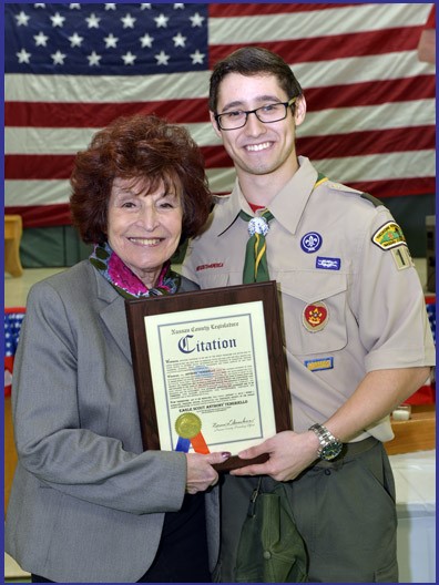 PRESIDING OFFICER GONSALVES  ATTENDS EAGLE SCOUT TENERIELLO COURT OF HONOR